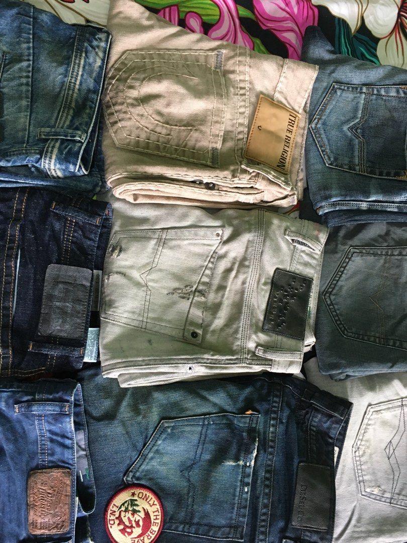 Diesel,True Religion, Replay Jeans (Category: Jeans) located in Manila. Submitted by mac1780 (Listing ID 1335100447, Image 3). Description: All authentic Bnew to excellent condition No alterations/ no issues Dm for inquiries .