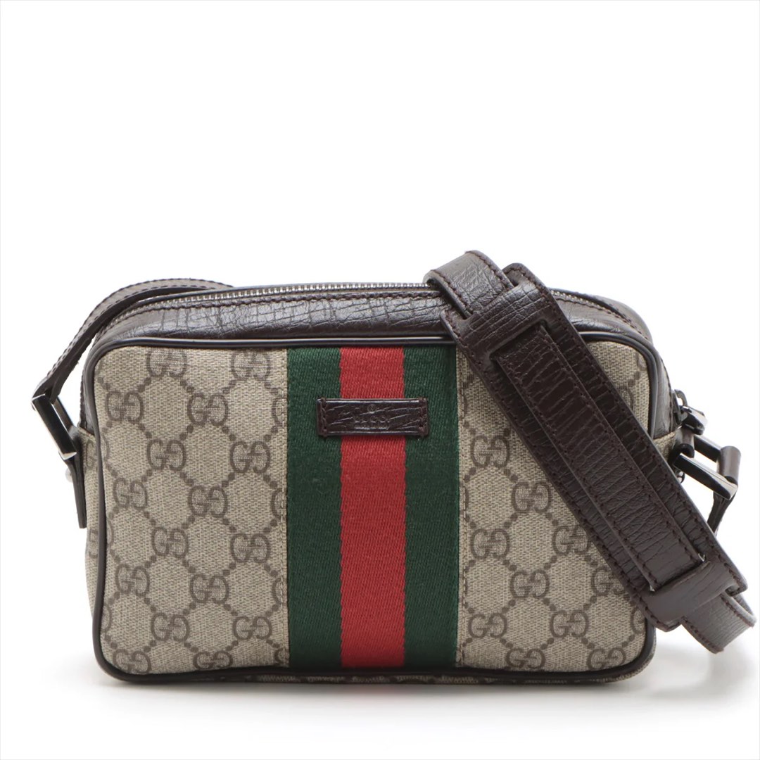 Gucci GG Supreme Sherry Line Camera Bag Luxury Bags Wallets on Carousell