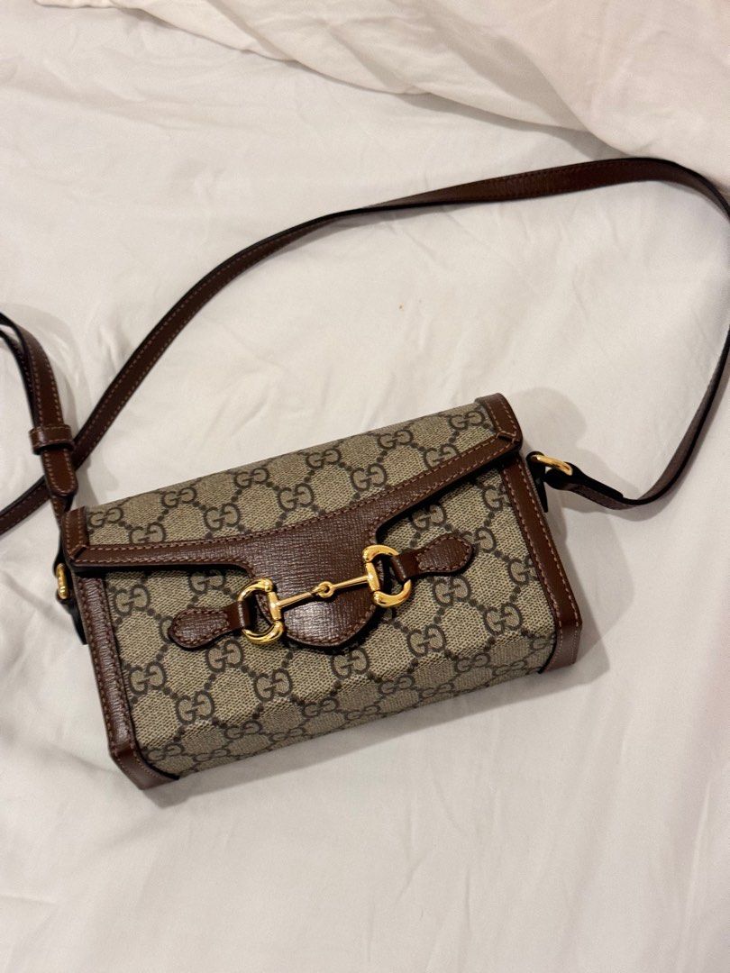 Gucci Horsebit 1955 Mini (Category: Luxury Bags & Wallets) located in Calamba. Submitted by Hk1995 (Listing ID 1335187285, Image 3). Description: Gucci Horsebit 1955 Mini Crossbody bag Comes in complete set— box, dustbag, care cards, receipt, ribbon, paperbag Purchased in Tokyo, Oct 2023 Excellent condition, no flaws can pass as brandnew .