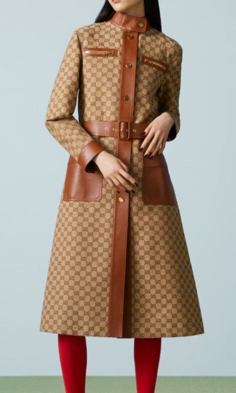 Gucci monogram coat deals