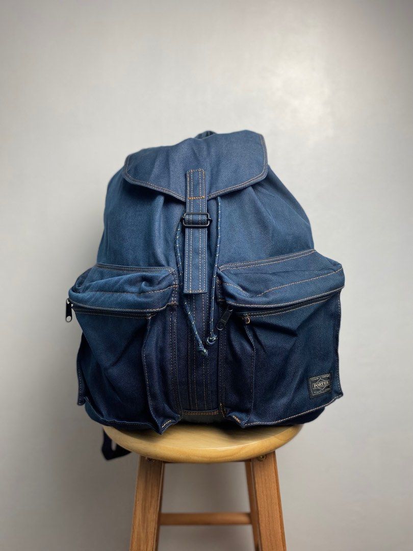 Head Porter Yoshida Co. Indigo Rucksack Backpack Men s Fashion Bags Backpacks on Carousell