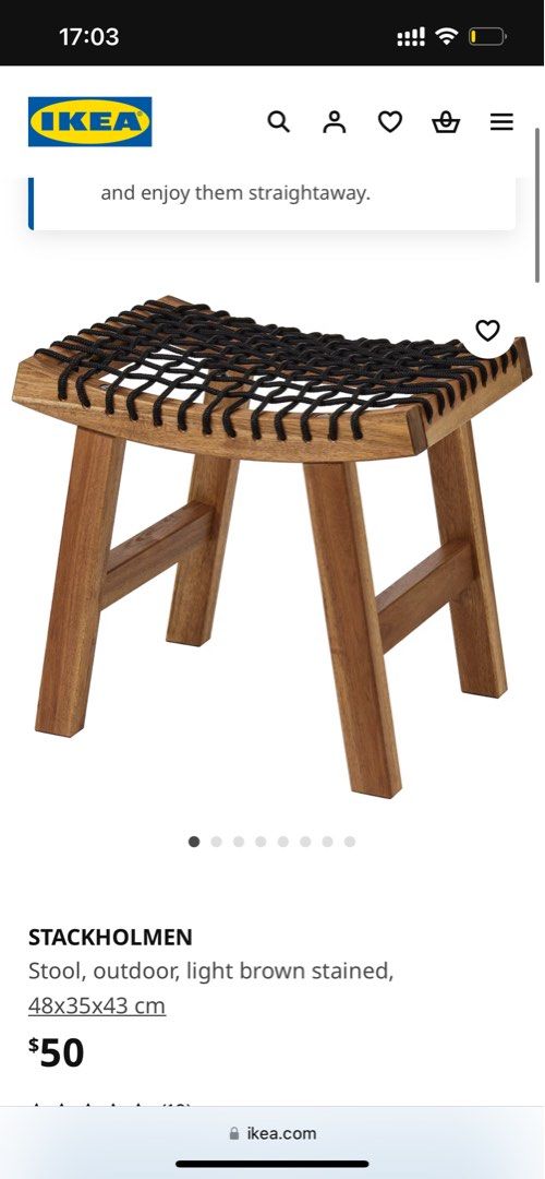Ikea garden stool top