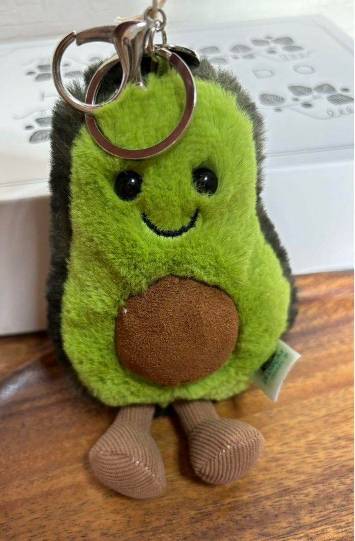 Jellycat avocado keychain Hobbies Toys Toys Games on Carousell