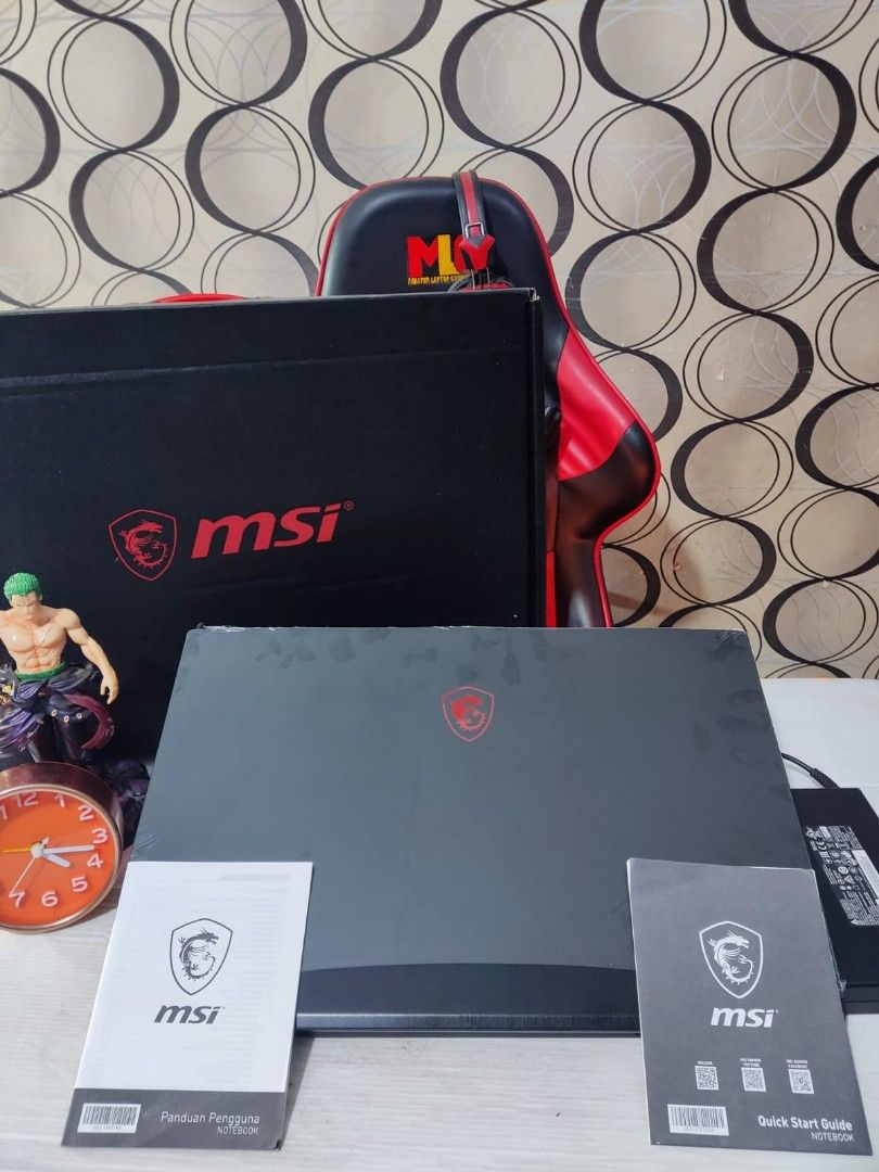 Jual Laptop Brand Super Gaming no di MSI GF75 Thin 9SC FULLSET  dari baru EVOLVED THIN 17 LIKE NEW RAM 16GB SSD+HDD