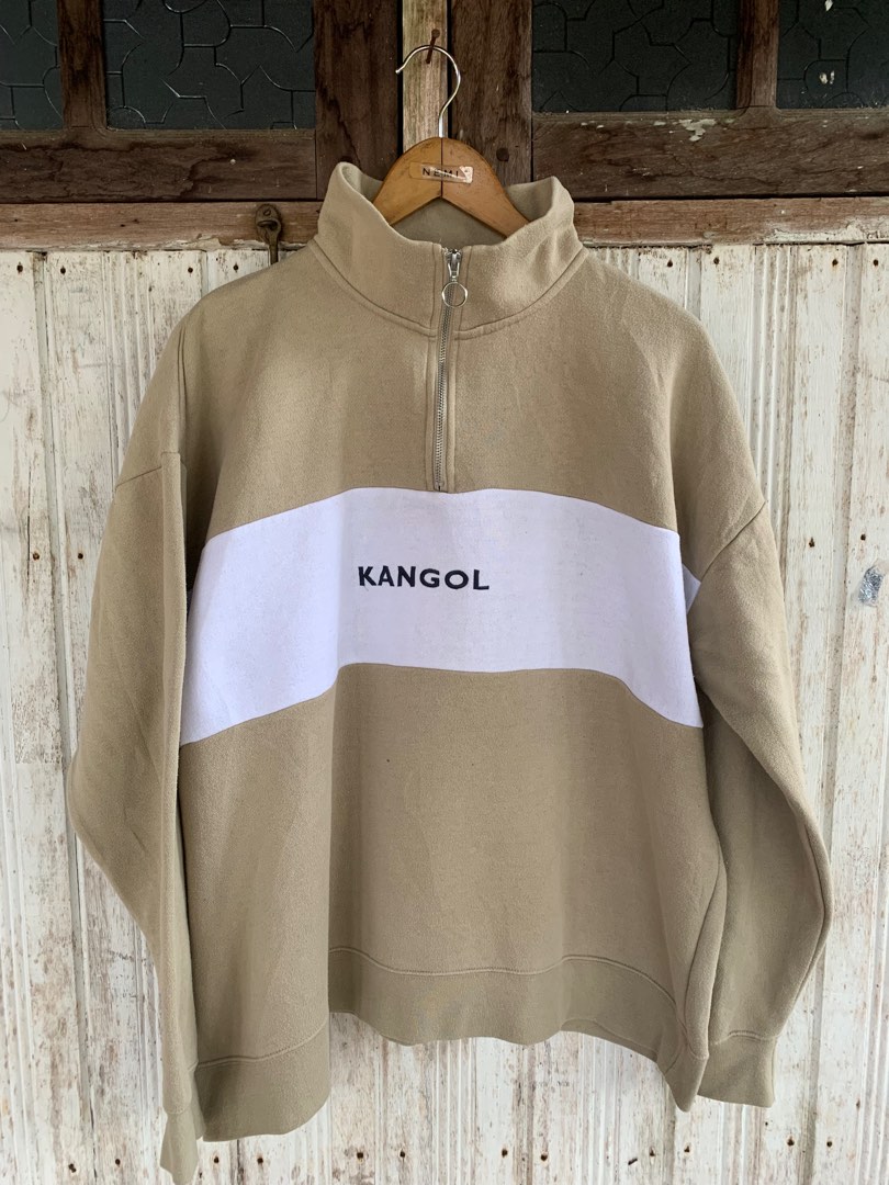 Kangol half zip jacket mens deals