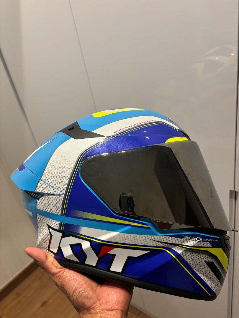 KYT TT COURSE GP AQUA BLUE, Motorcycles, Motorcycle Accessories on