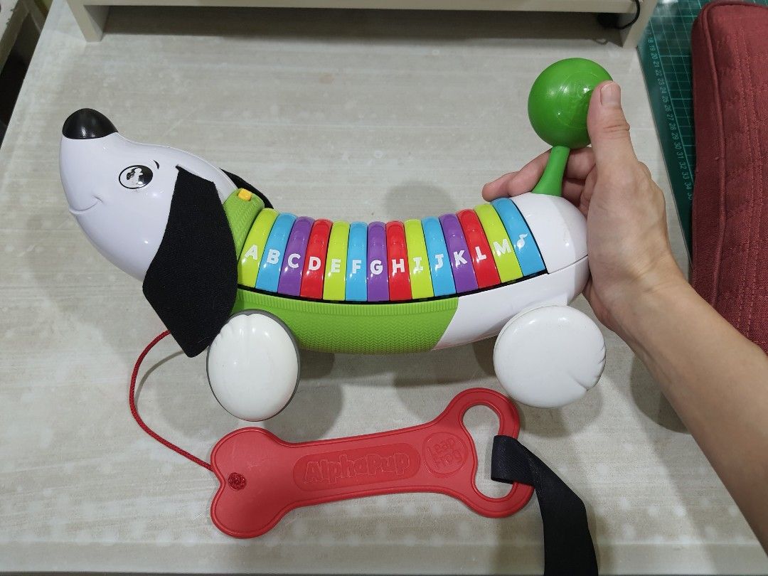 Leapfrog Toy Alpha Pup (Category: Infant Playtime) located in Marikina City. Submitted by lacheriecloset (Listing ID 1335123631, Image 2). Description: Good used condition. Has signs of usage but still pretty much working. I can send a video of it..