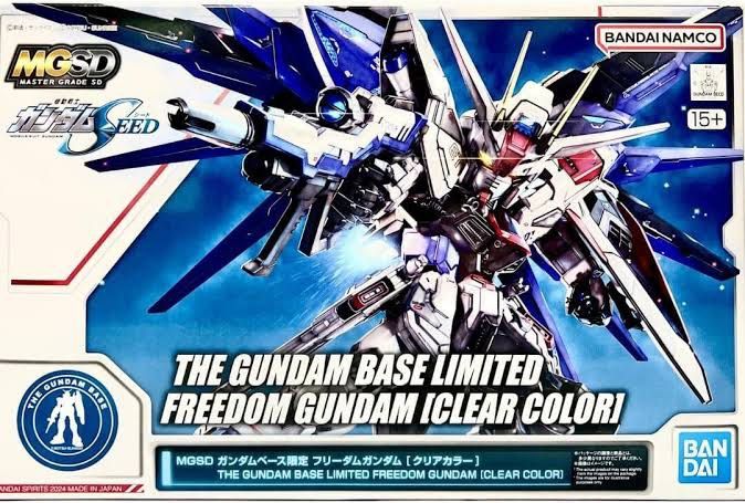 MGSD Freedom Gundam Clear Colour (Category: Gundam Model Kits) located in Singapore. Submitted by tzzzz.buy (Listing ID 1335156534, Image 1). Description: BNIB Bandai Gundam Freedom Strike Clear COLOR From Gundam Base. I have 2 pieces. .