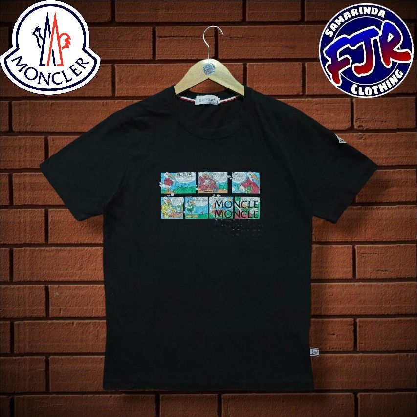 Moncler Cartoon Printed T Shirt Original Fesyen Pria Pakaian Atasan di Carousell