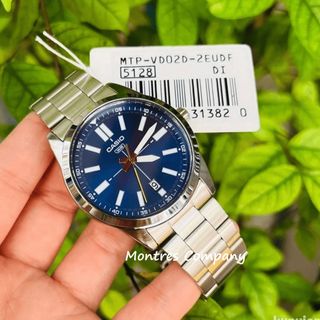 Montres Company 香港註冊公司 (32年老店) 卡西歐 CASIO 運動 黑藍色 簡約風 防水 MTPVD02D MTP-VD02D MTP-VD02D-2 MTP-VD02D-2E 三隻色有現貨64210291212290110