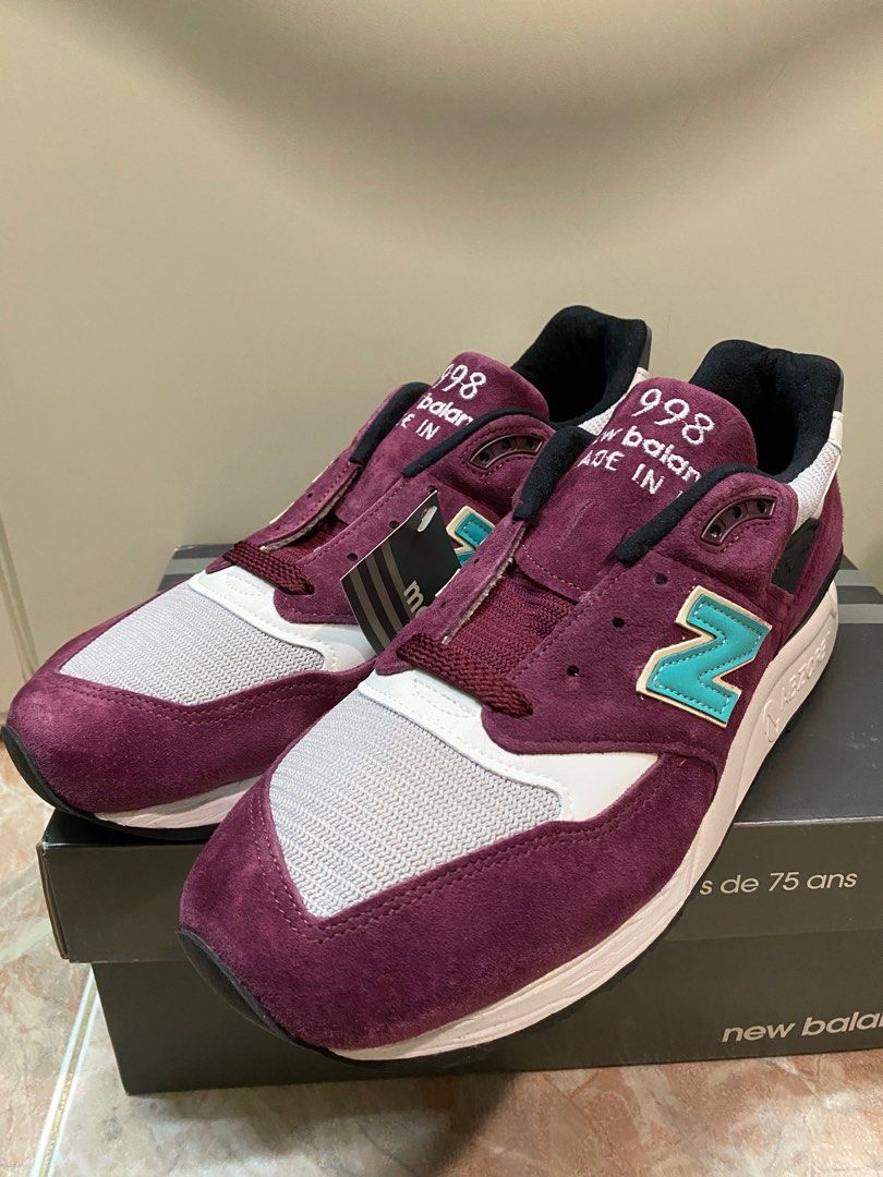 New balance 998 Burgundy Chalk Carousell