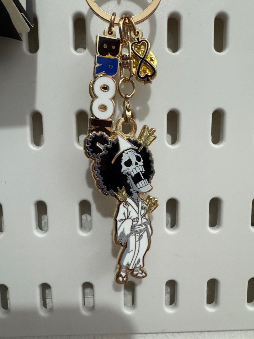 One Piece blind box Metal Keychain "Brook" (Category: Designer & Blind Box Toys) located in Dagupan City. Submitted by rzqueen.thriftshop (Listing ID 1335187949, Image 2). Description: with Official Toei Animation License Grant Sticker at the box seen at the pic.