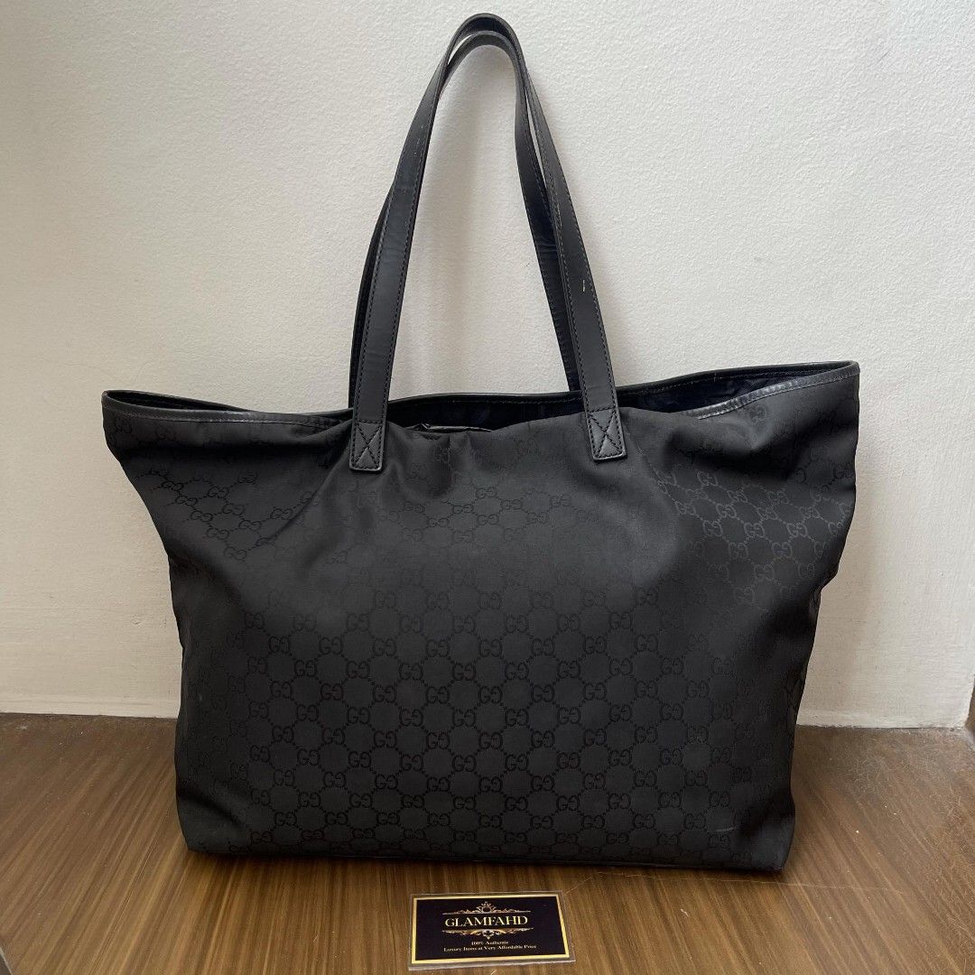 Gucci black tote hotsell