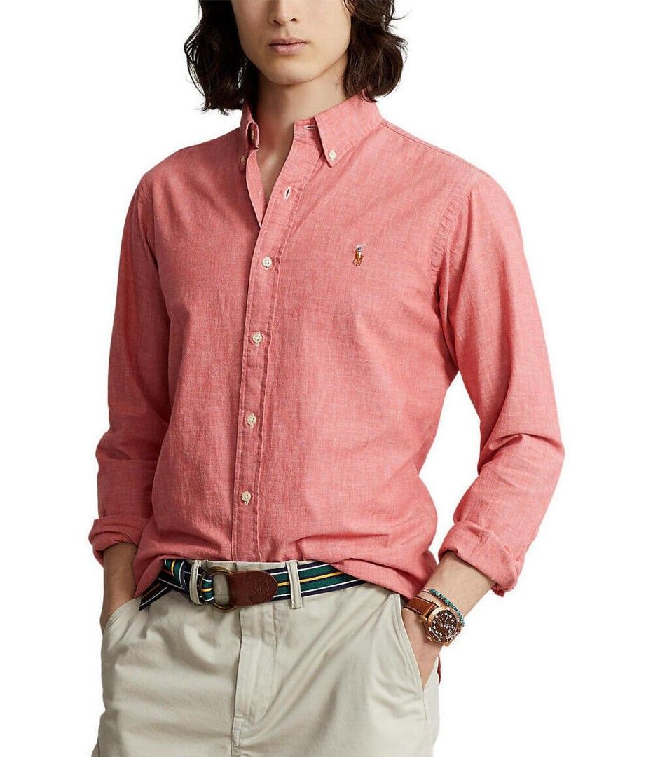 Ralph Lauren Chambray Oxford Shirt Luxury Apparel on Carousell