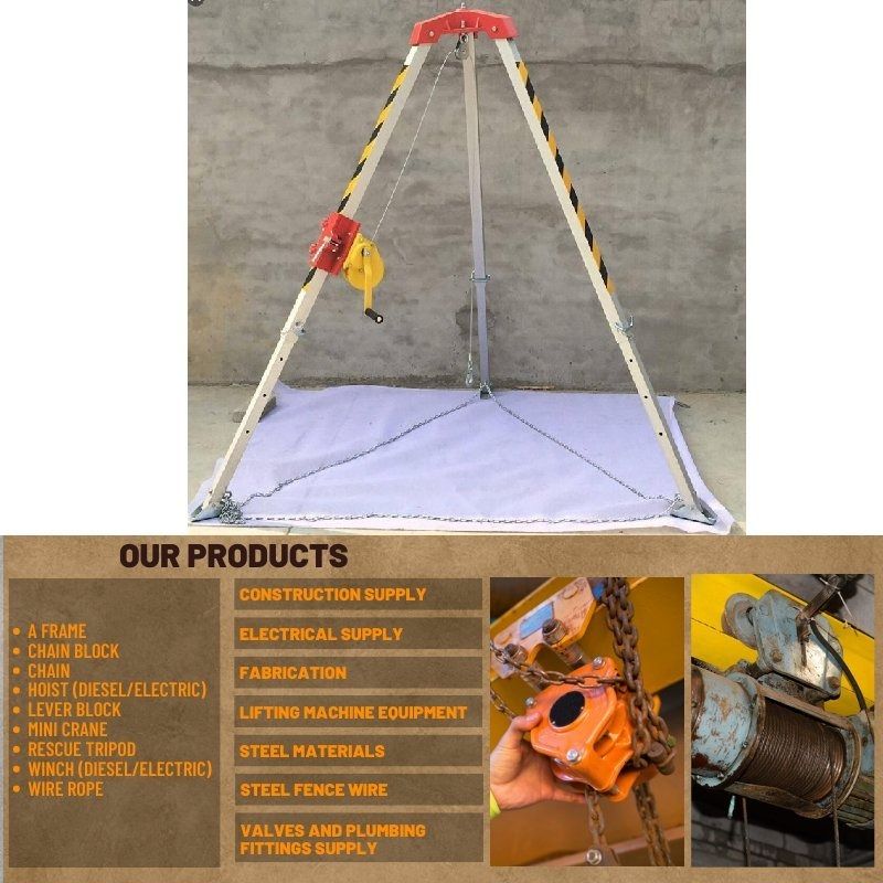 Rescue Tripod Aluminum Frame with Hand Winch / Rescue Tripod ...