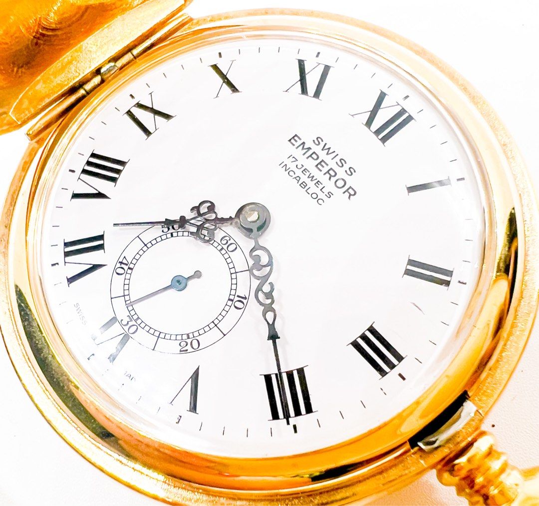 Swiss emperor gold watch on sale