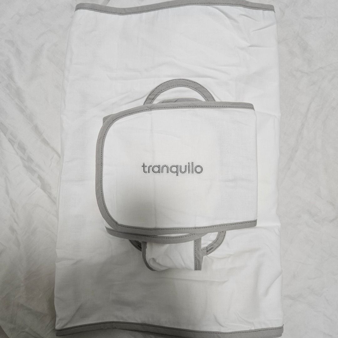 Tranquilo Safe Sleep Swaddle Blanket for Crib Safety for Newborns and Infants Safe Anti Rollover Blanket White
