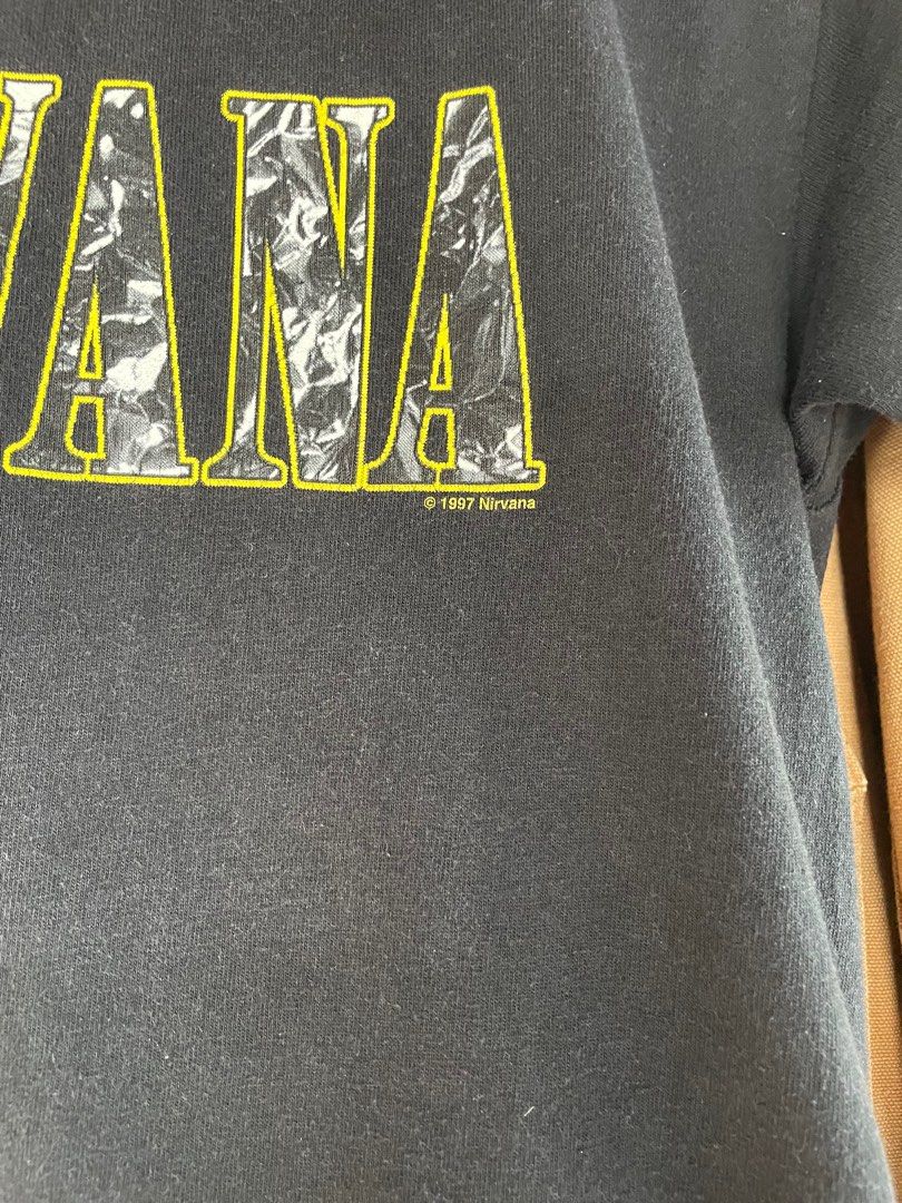 希少 M 00´s NIRVANA Smile Tシャツ 1997 M&O メンズ Vintage Nirvana