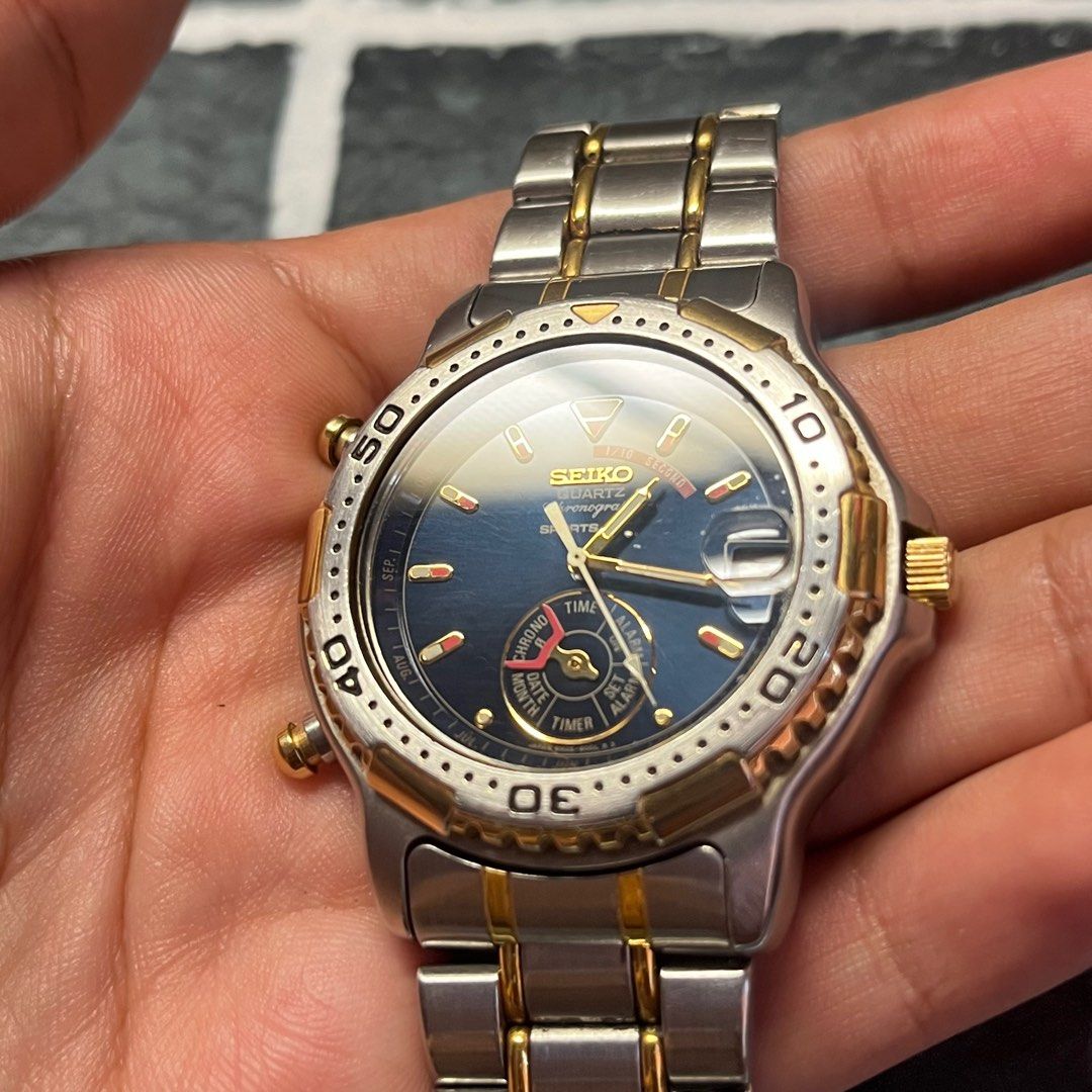 Vintage Seiko Quartz Multi Chrono 