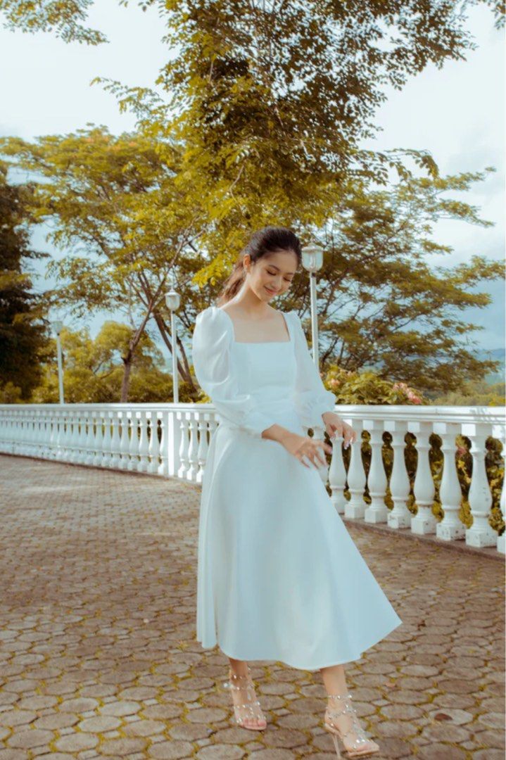gold and white dress plus size Golden Dove Ivory Dress – Plus Size Fairytale Outfit