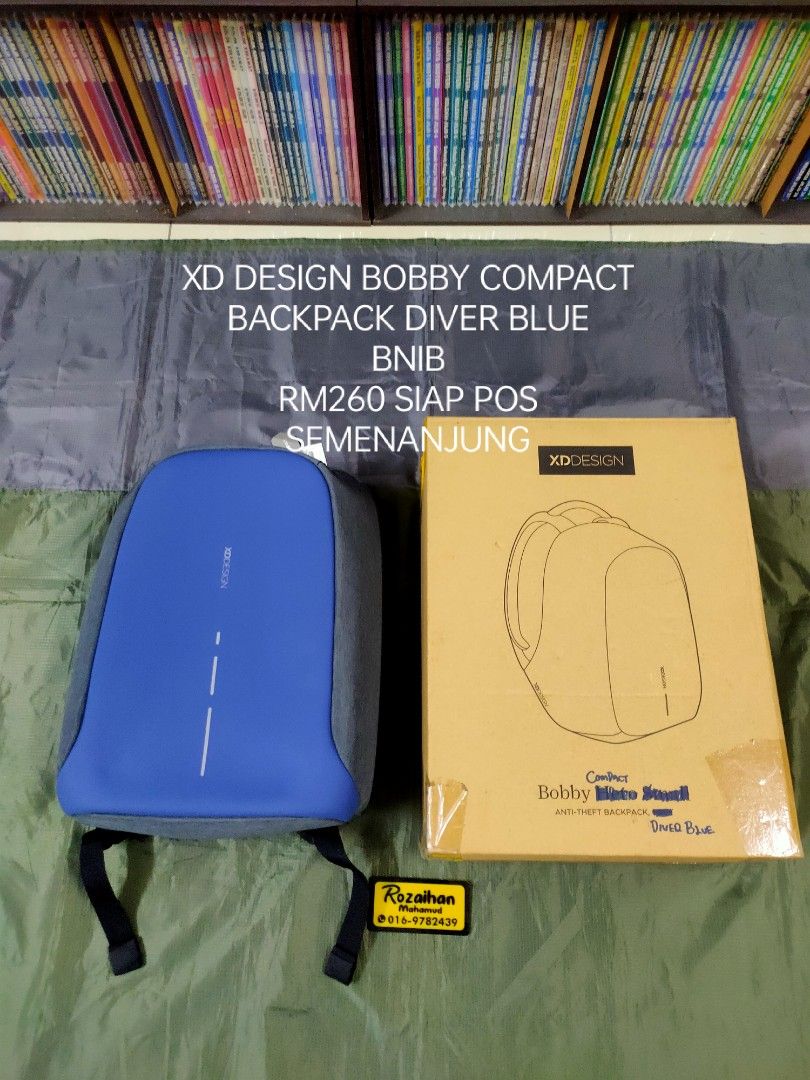 XD DESIGN Bobby Compact Backpack Diver Blue, Men's Fashion, Bags ...