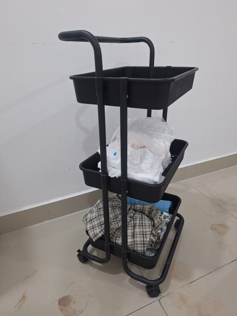 3 tire moving rack, Furniture & Home Living, Home Improvement ...