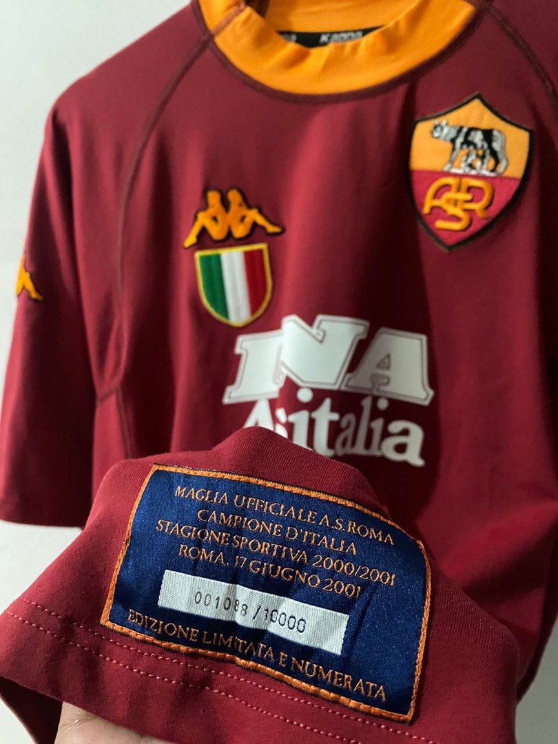 8 Nakata Home 2001 Limited edition Maglia Roma Scudetto Edizione