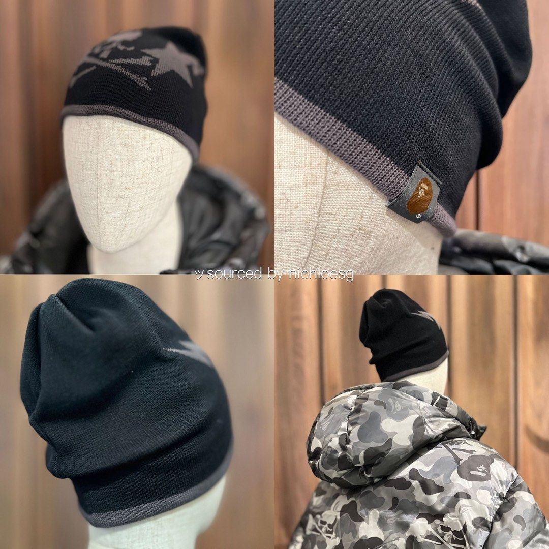 帽子 BAPE MASTERMIND JAPAN LOGO KNIT CAP A BATHING APE BAPE x mastermind JAPAN BAPE LOGO CAP