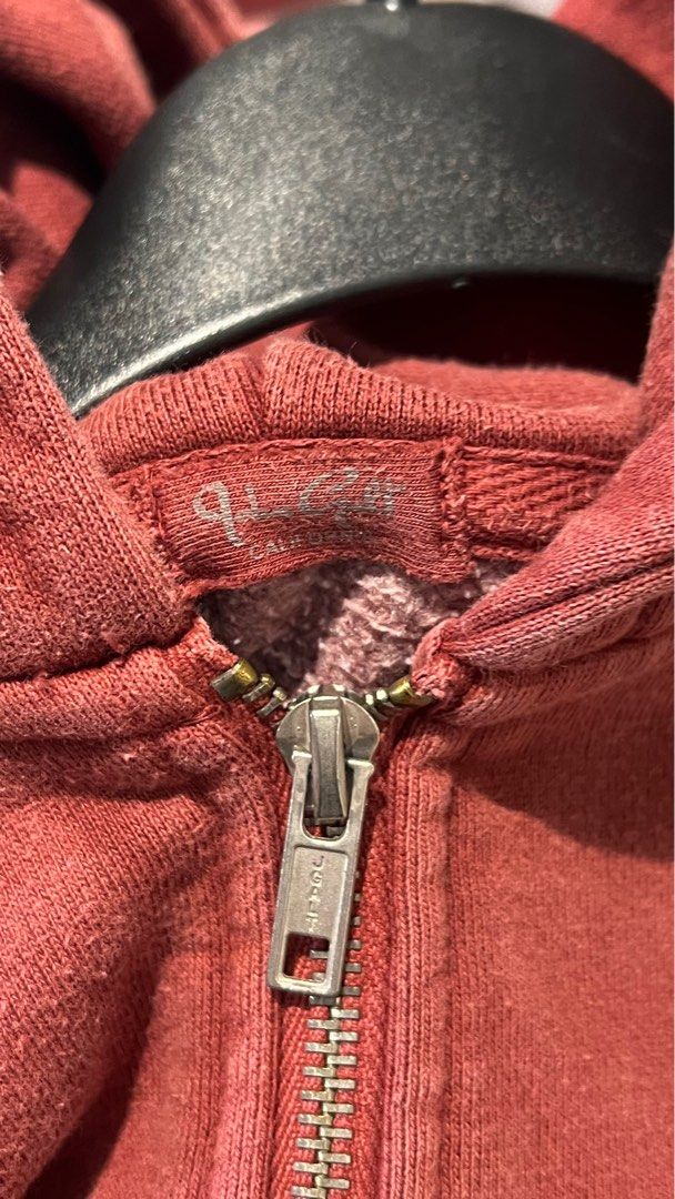 brandy melville burgundy red christy hoodie Women s Fashion Coats Jackets and Outerwear on Carousell