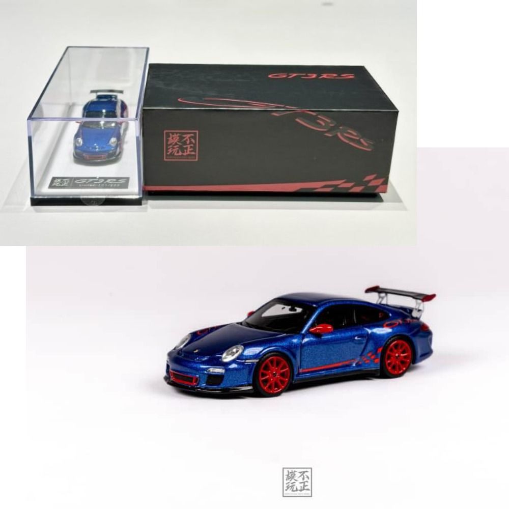 car's lounge 1/64 ポルシェ 911GT3 RS blue Car's Lounge CL 1/64