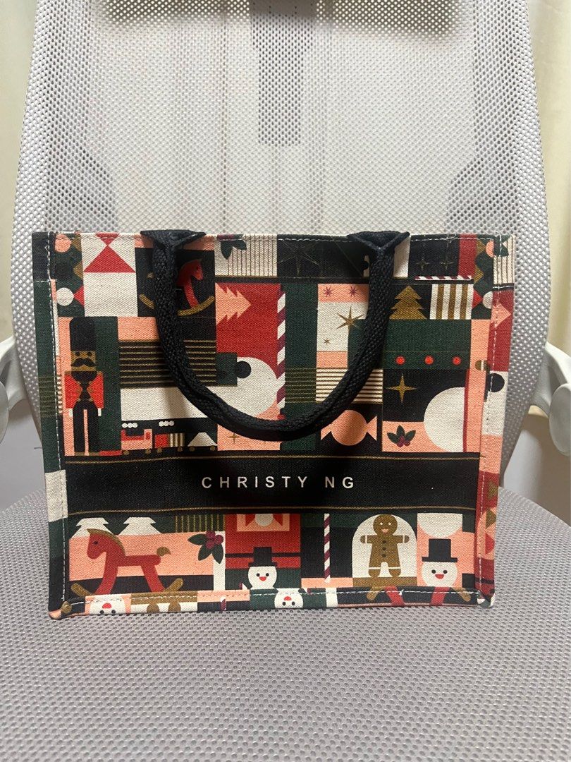 Christy Ng Canvas Tote Bag (Category: Tote Bags) located in Caloocan City. Submitted by dmdmp (Listing ID 1335354223, Image 2). Description: Christy Ng Tote Bag Canvas Tote Bag Christy Ng Noel Canvas Tote Bag Like New with paper bag .