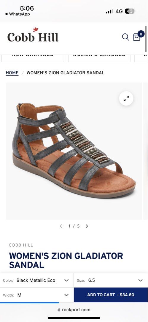 Cobb hill gladiator sandals deals
