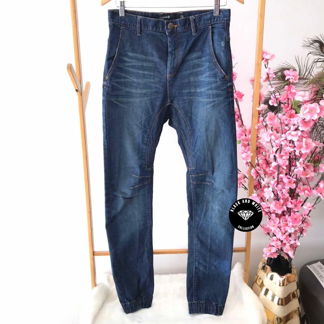 Slim denim jogger cotton on hot sale