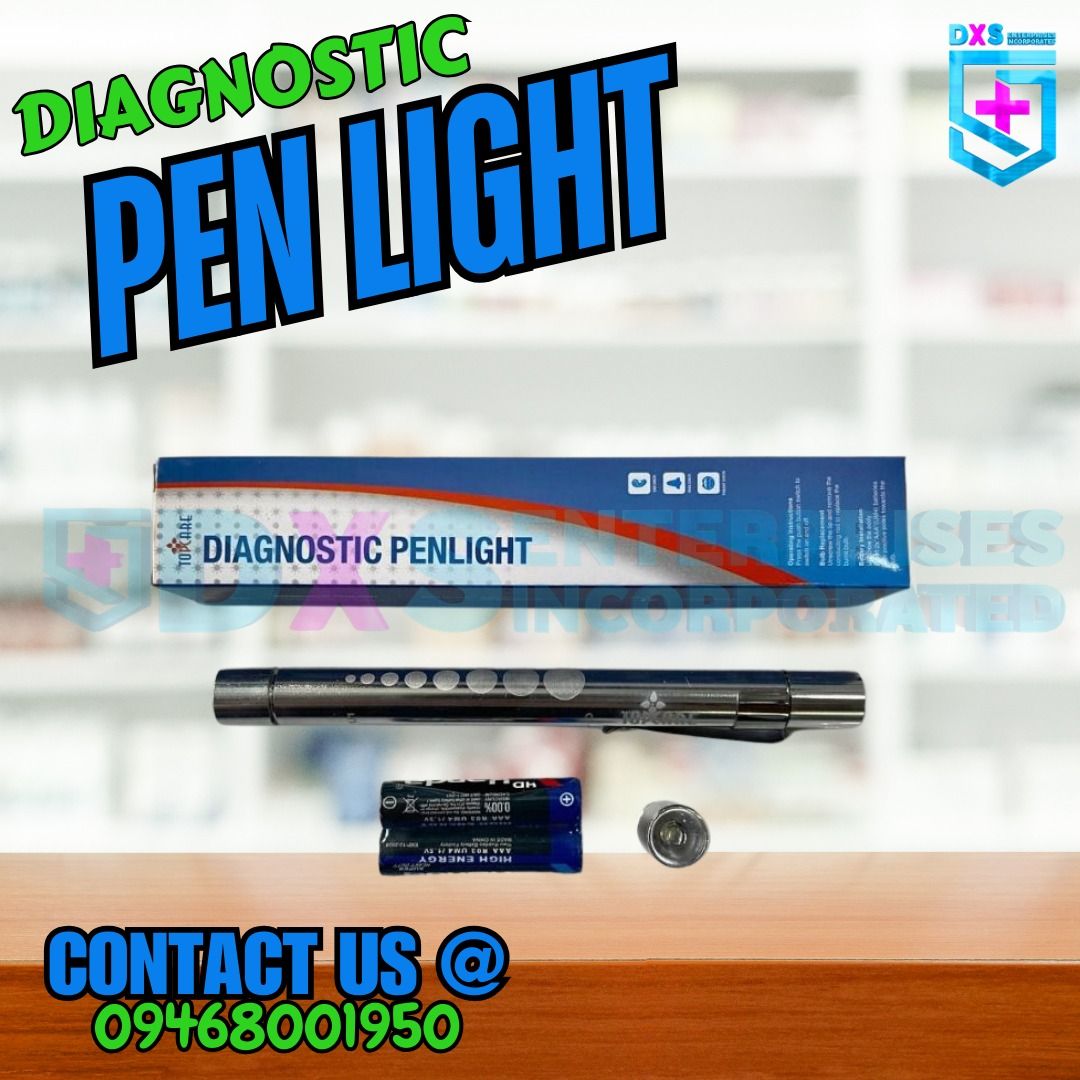 DIAGNOSTIC PENLIGHT (Category: Medical Supplies & Tools) located in Quezon City. Submitted by staffmarke01383 (Listing ID 1335265221, Image 2). Description: AVAILABLE ON STOCK✨ BUY YOUR NEEDS NOW, HERE IN OUR SHOP! WE HAVE ALL KINDS OF MEDICAL SUPPLIES THAT YOU NEED! “DXS ENTERPRISES INC.” MEDICAL SUPPLIES AND EQUIPMENT! WE ACCEPT RETAIL AND BULK ORDERS!! Visit us at: Pin: DXS ENTERPRISES INC. Warehouse Address: 18 Rest Haven St. Brgy. Bungad Pro