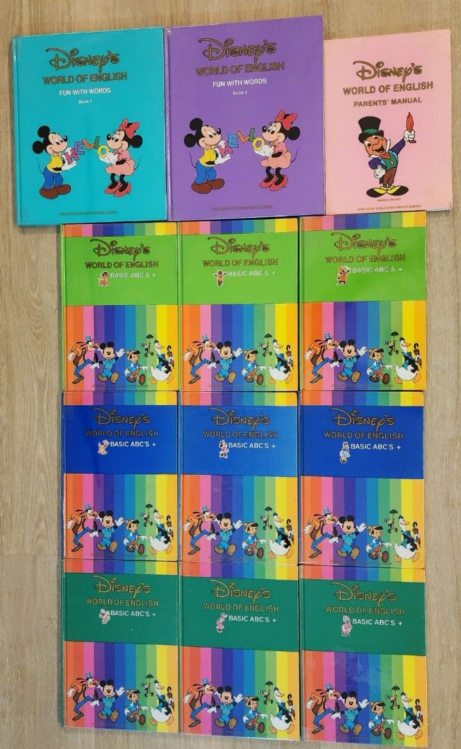 DISNEY- World of English (1set), Hobbies & Toys, Books & Magazines,  Children's Books on Carousell