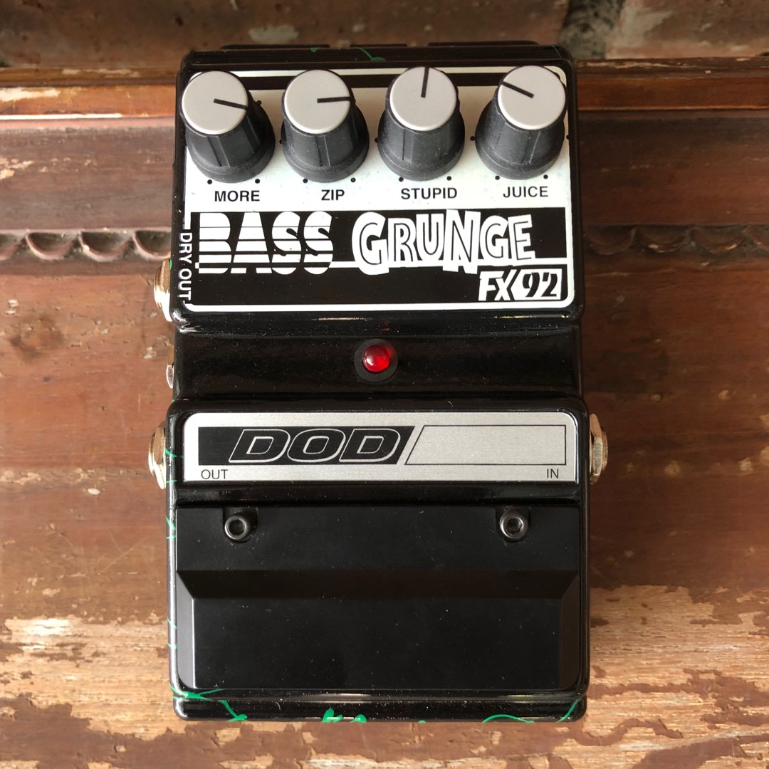 a BASS pedal on GUITAR??? - DOD FX92 Bass Grunge - YouTube