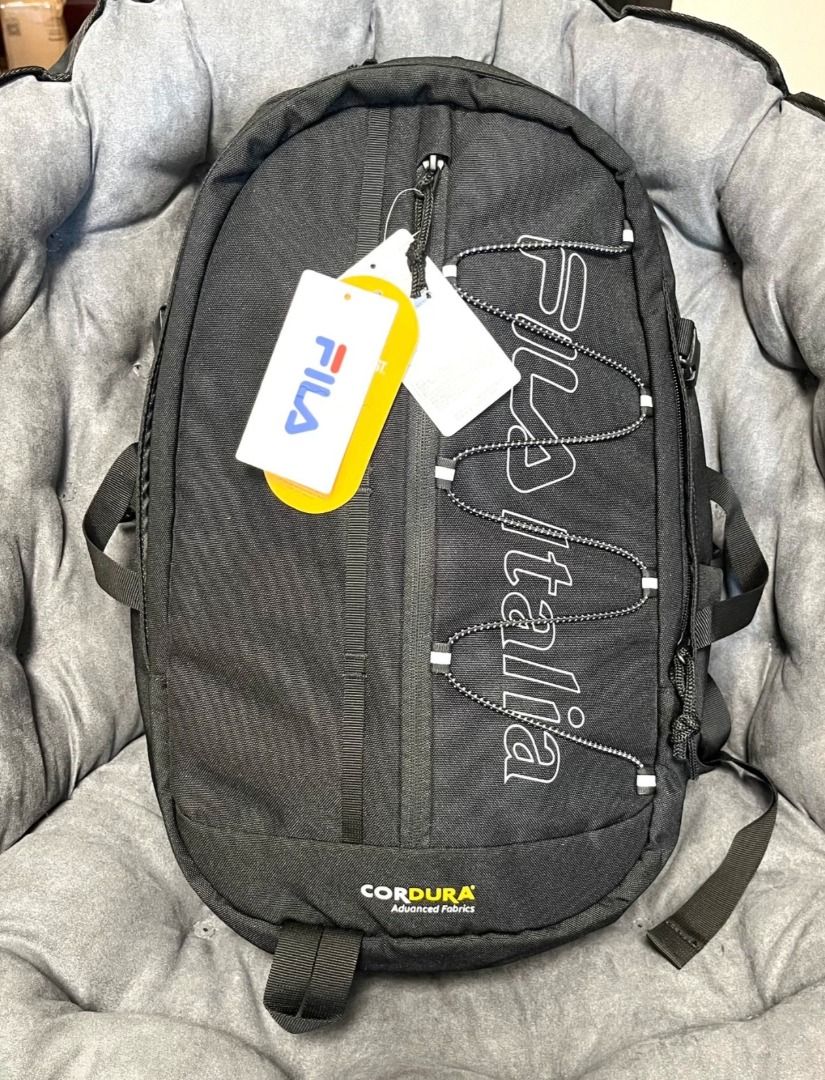 FILA Drawstring backpack Black Men s Fashion Bags Backpacks on Carousell