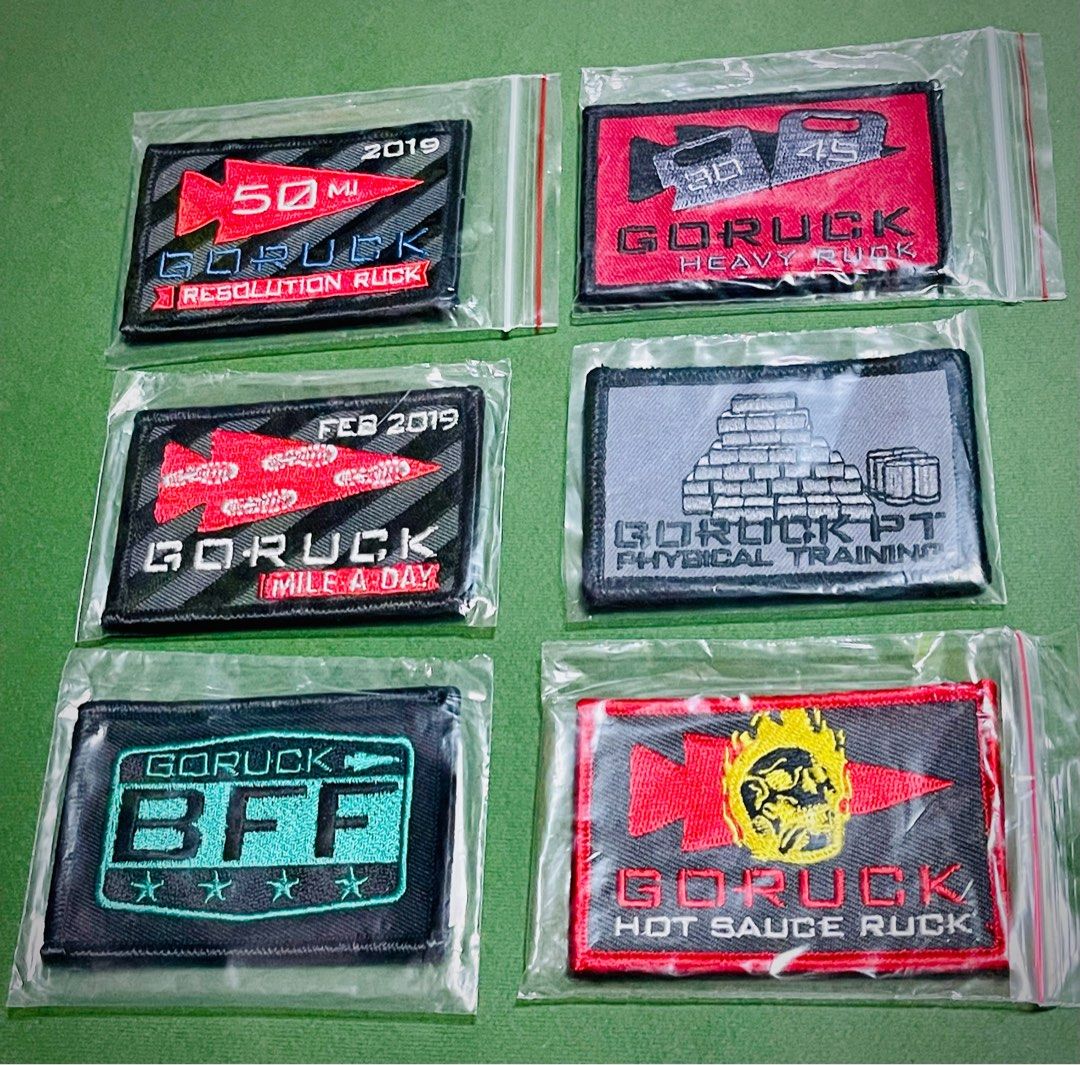 GORUCK Morale Patch (Category: Backpacks) located in Singapore. Submitted by bobafett_1138 (Listing ID 1335307626, Image 5). Description: $10 - $14 each Clearing out personal collection Coffee Ruck -SOLD EMBRACE Suck -SOLD Official Rucking - SOLD Timed Ruck - SOLD PNW Tree -SOLD Hot Sauce -SOLD Nightmare -SOLD Trident -SOLD OP Legacy -SOLD Last pic - SOLD ✅Self collect at 120109 To to be mutually arranged ❌No meeting at MRT station ❌No mailing GO