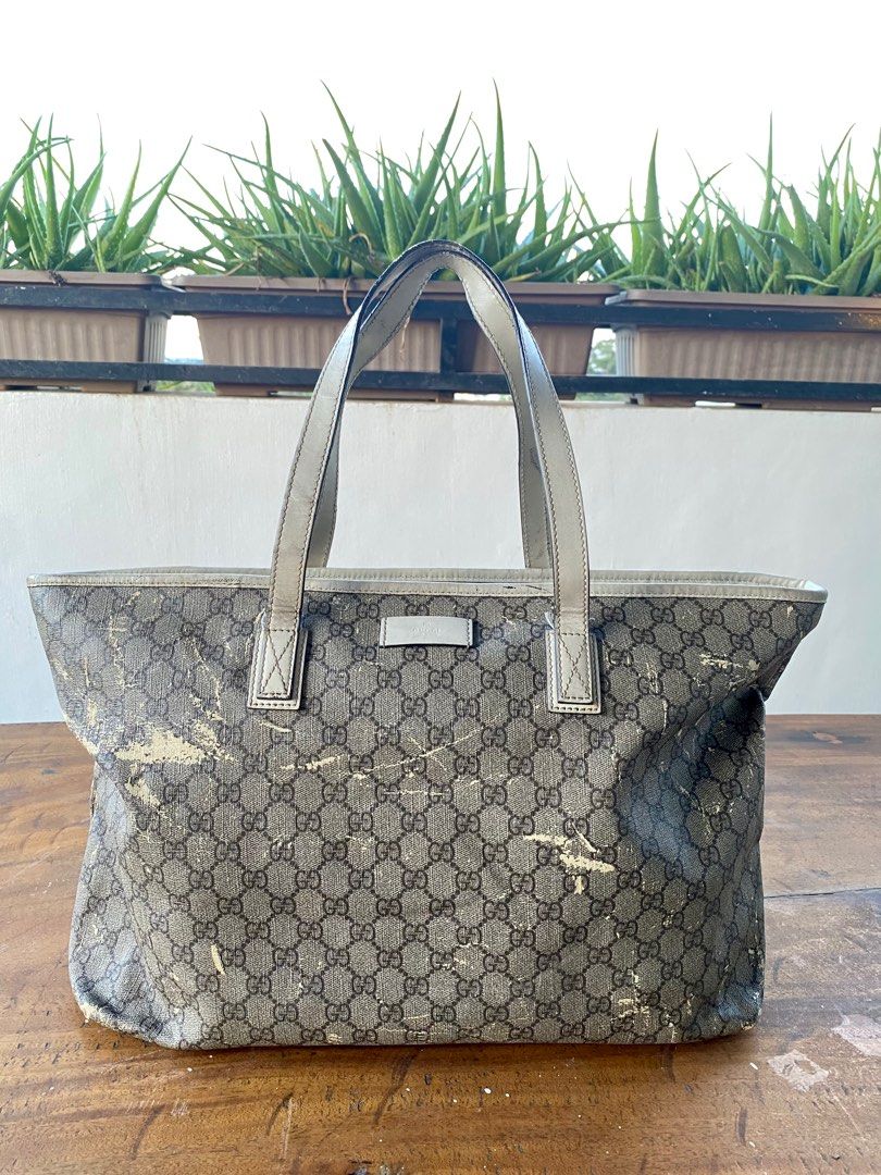 Gucci gg supreme canvas tote top