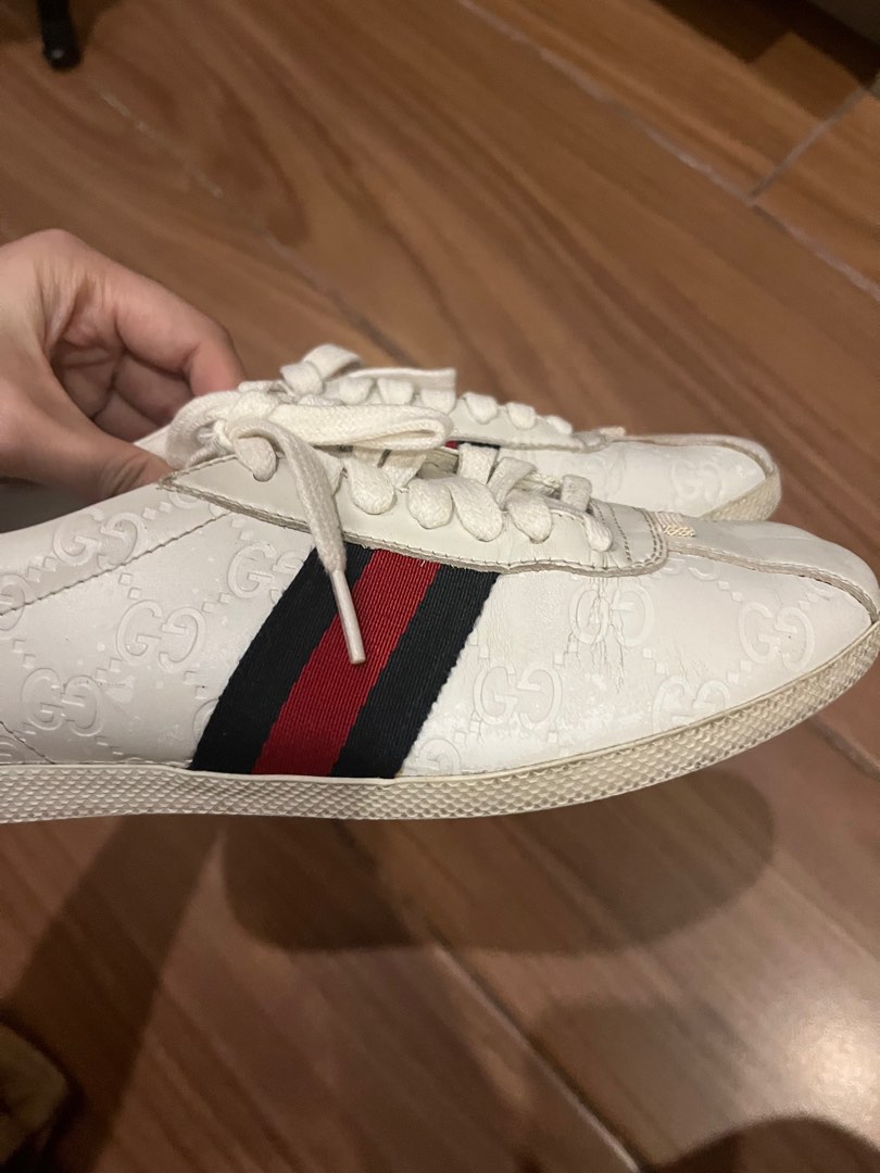 Gucci Vintage Leather Shoes Size 6 Women s Fashion Footwear Sneakers on Carousell