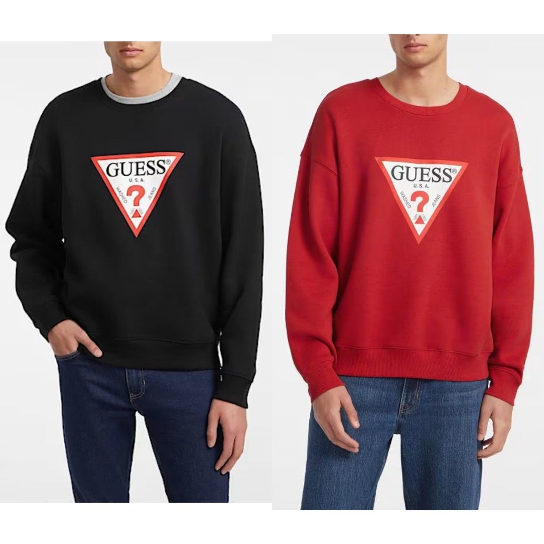 Guess Sweatshirt men s Men s Fashion Coats Jackets and Outerwear on Carousell