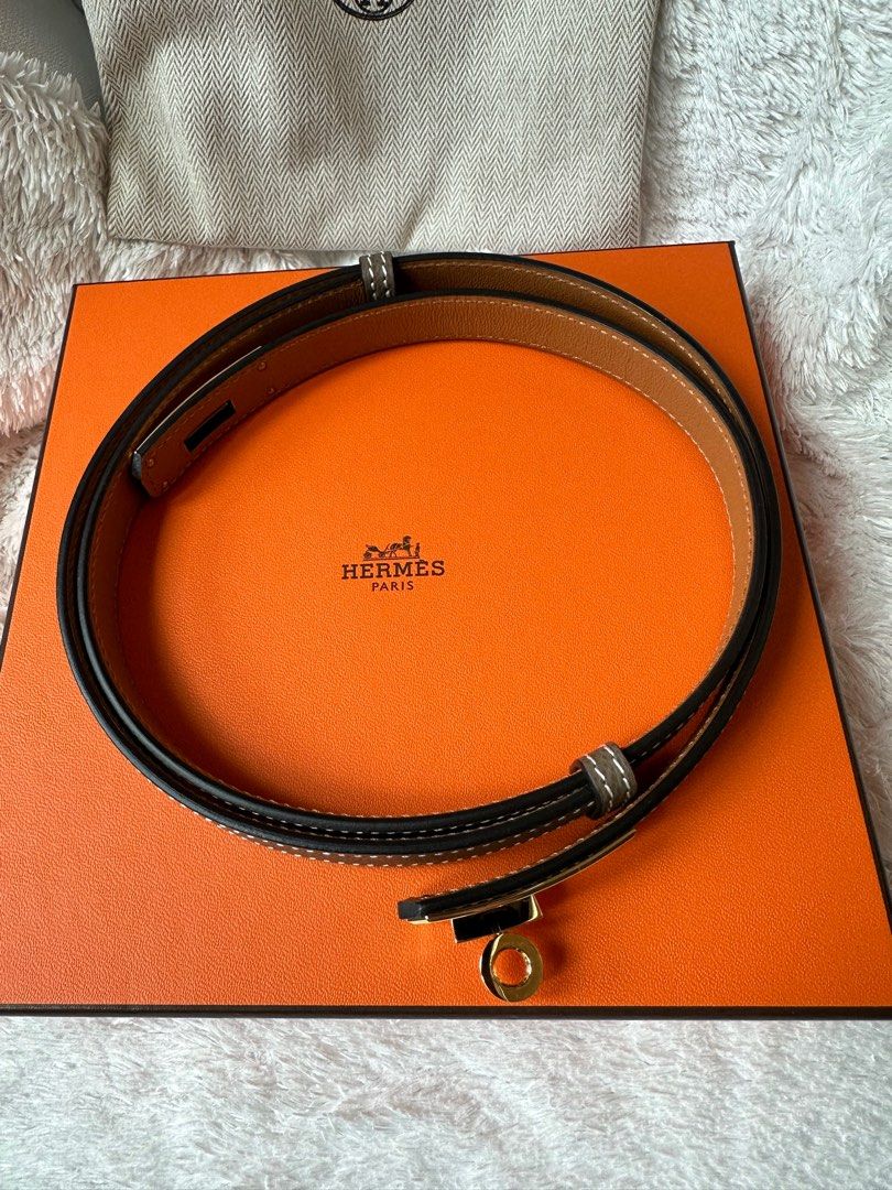 Hermes Kelly Belt (Category: Luxury Accessories) located in Pasig City. Submitted by trinitymj (Listing ID 1335317171, Image 2). Description: Kelly 18 Epsom Etoupe. Almost brand new. Bought last year (2023). Current retail price is USD 1170. .