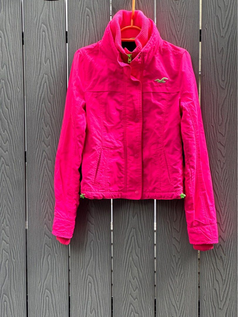 Hollister windbreaker pink clearance