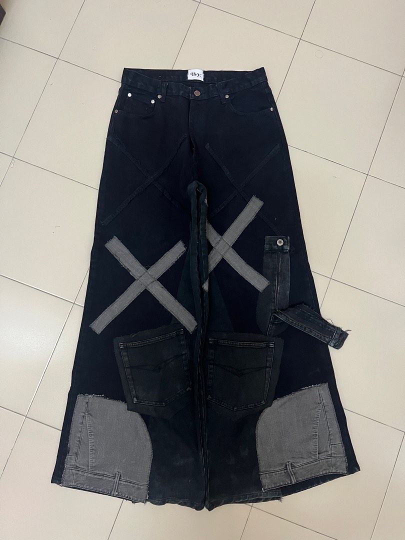 HVY REWORKED BAGGY JEANS 1 IN 1 JNCO FUBU SOUTHPOLE Y2K, Men's Fashion ...