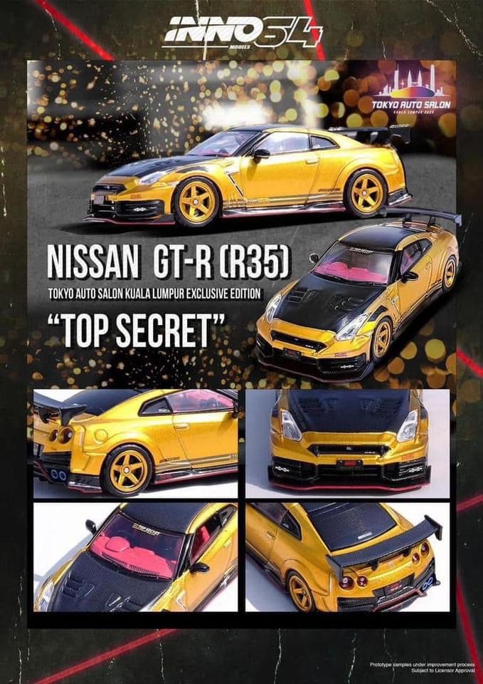 1/64 Inno Nissan Skyline GT-R GTR R35 