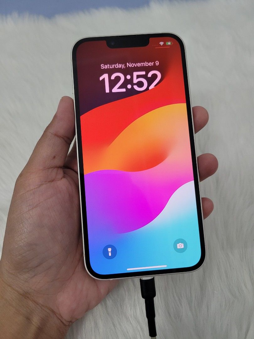 iphone 14 256gb f.u 84% bh (Category: iPhone 14 Series) located in Mandaluyong City. Submitted by cellspaceph (Listing ID 1335280753, Image 2). Description: IPHONE 14 256GB factory unlocked 84% battery health Face id/truetone working ✅️ No major issue Php24,500 ‼️ unit only pass swap.
