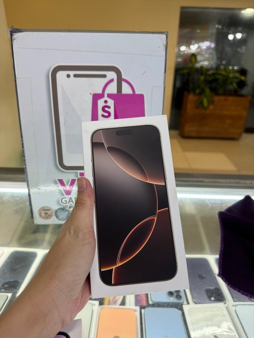iphone 16 pro max 512gb brandnew (Category: iPhone 16 Series) located in Cainta. Submitted by vine_gadget_shop (Listing ID 1335359683, Image 1). Description: iphone 16 pro max 512gb brandnew us variant factory unlock esim only pick up store greenhills shopping center we accept trade in we accepy credit card and ggives installment we do cod and door to door we ship nationwide for fast transaction call 09277368323 look for vine visit my fb page vin