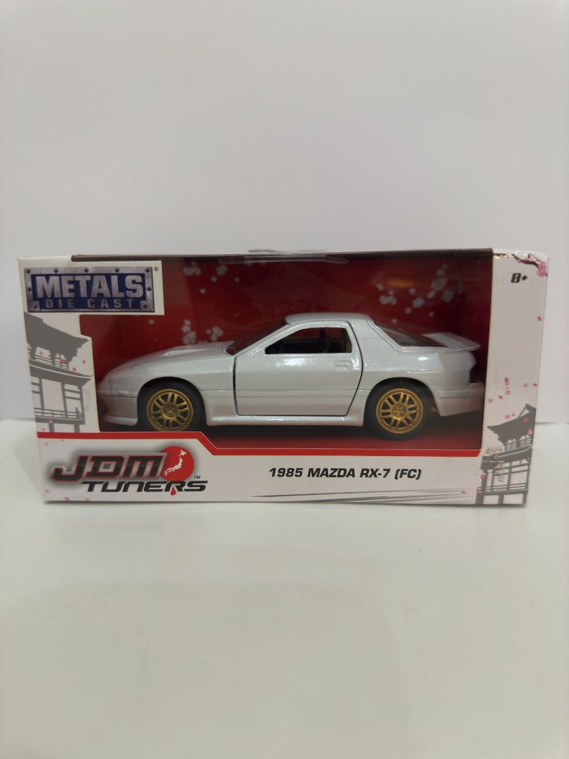 Jada 1:32 Scale 1985 Mazda RX-7 FC Diecast Car - JDM Tuners Series, Multiple Colors