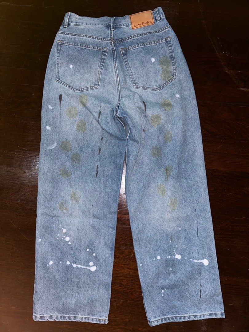 Acne studios Jeans with paint splatter (Category: Jeans) located in Makati City. Submitted by maxturbator (Listing ID 1335323958, Image 2). Description: LAST PRICE NA Size 29 Waist 35 Hip line 102 Length 112 Leg opening 26.