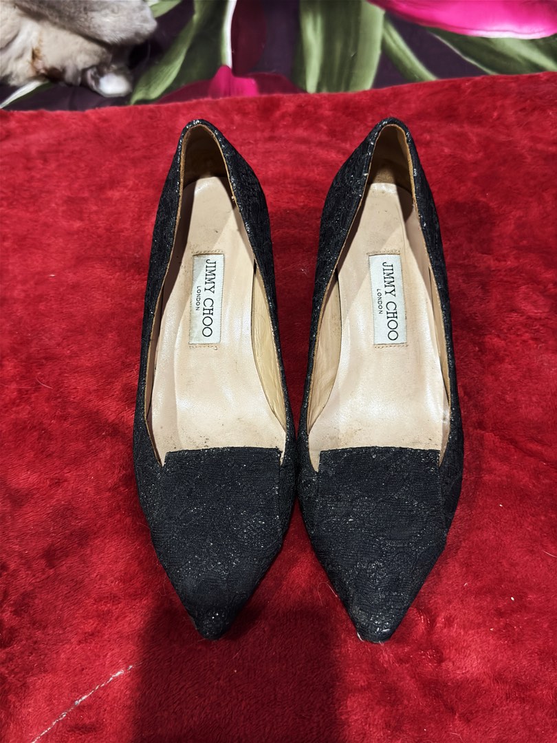 Jimmy Choo Allure 55 kitten heels Women s Fashion Footwear Heels on Carousell